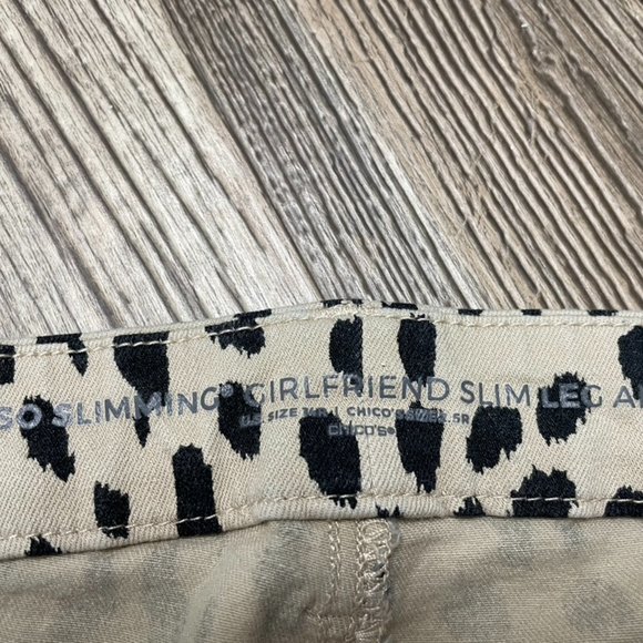 Chicos Black Spotted So Slimming Girlfriend Ankle Pant - Picture 5 of 5